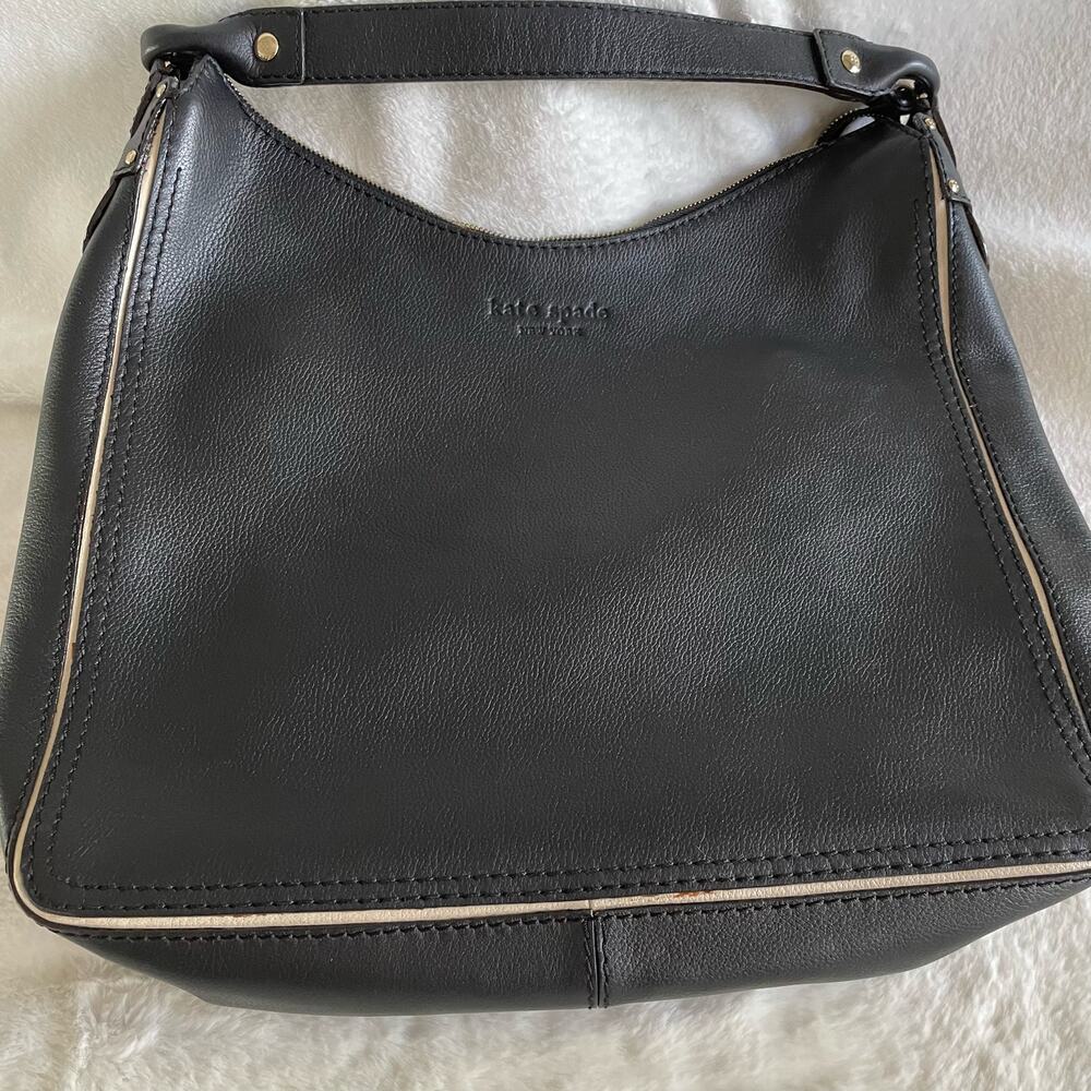 Kate Spade Black Leather Shoulder Bag Purse